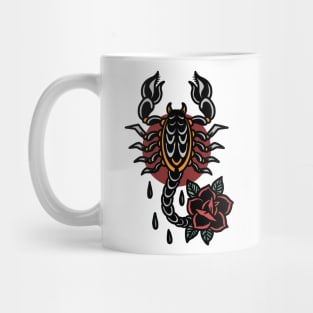 scorpion rose tattoo Mug